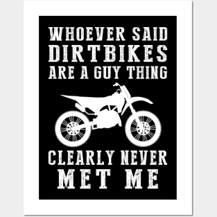 Revving Up Fun: Unisex Dirtbike Delight! Posters and Art